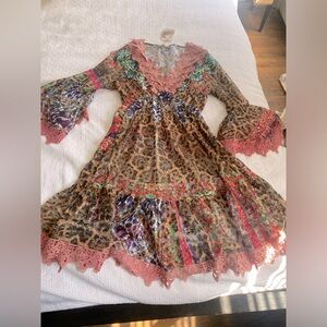 Beach Cover Up Kaftan Made in Turkey One Size Women sheer coverup New With Tags